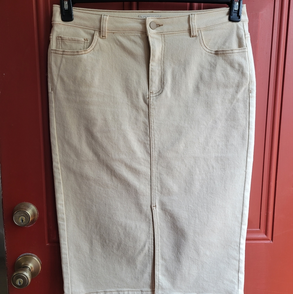 Eva Mendes Jean Skirt